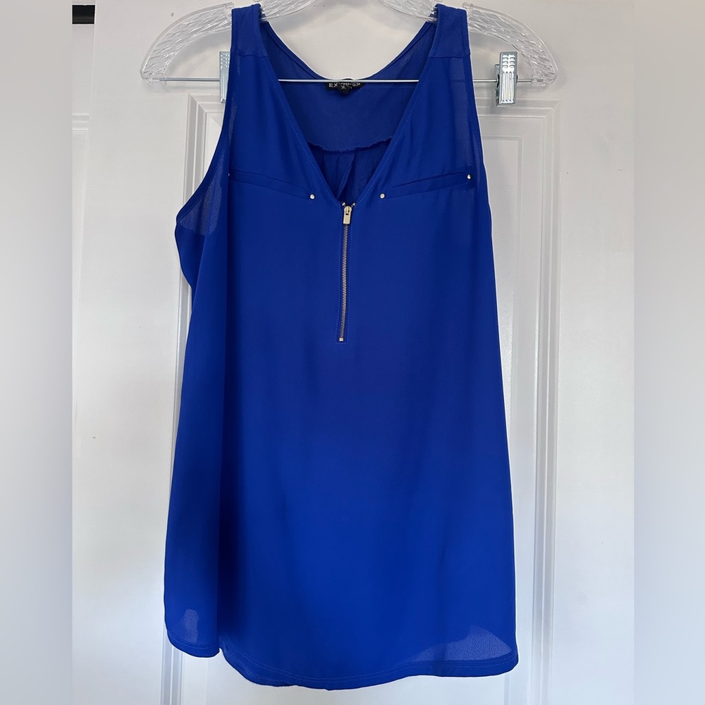 Express Tank Top with Gold Zipper